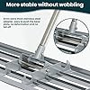 - Lawn Leveling Rake - Heavy-Duty Stainless Steel Lawn Leveling Tool for Lawn, Soil, Sand, 78'' Extra Long Handle, Ideal for Yard, Garden - 0