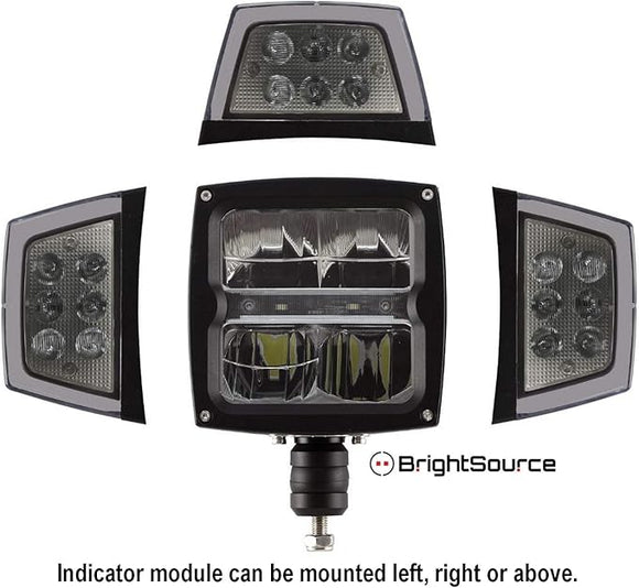 Heated Snowplow Light - High/Low Beam, Position light, Signal light, SAE Approved/Dot Compliant - (Single Light Only)
